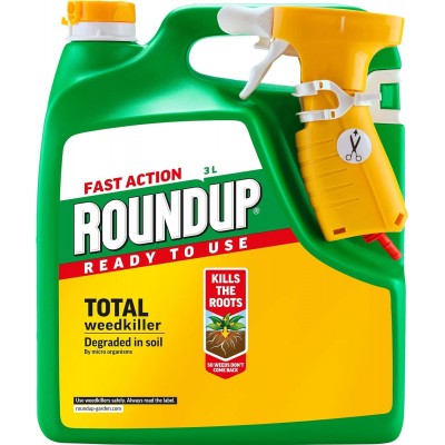 Roundup Fast Action TOTAL Weedkiller RTU 3 Litre